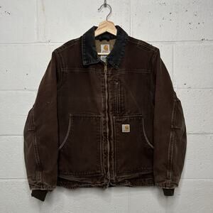Carhartt Sherpa-Lined Ridge Coat “Dark Brown” WC061 DKB